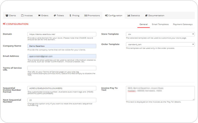 Walk Through Of Our Reseller Panel - Configuration